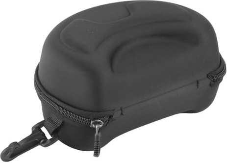 Alomejor Brillenetui mit Rei?verschluss f¨¹r Skibrille und Sonnenbrillen ¨C Sch¨¹tzender Organizer praktisch und kompakt, schwarzes Augenaccessoire mit optimaler Passform f¨¹r sicheren Schutz