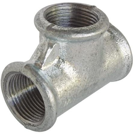 SOMATHERM FOR YOU, Té égal triple femelle 33/42 en fonte galvanisée N° 130 - Raccords résistants à la corrosion, adaptés pour eau chaude et froide, compatible avec tous raccords galva | Créez facilement une dérivation sur votre réseau grâce à ce té en fonte galvanisée, résistant à la corrosion.