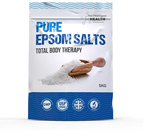 The Intelligent Health Epsom Bath Salts - 100% Pure Epsom Salts, Our Magnesium Sulphate are Premium for Men and Women, and Bath Salts for Muscle Soak - Epsom Salts 5kg