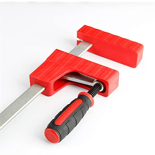 DLRSET Ratchet Bar Clamps, 1pc 8-24 Inch 1500N Heavy Duty F Parallel Clamp Large Fiture Clamp 80mm Depth Adjustable Clamps For Woodworking (Size : 1pcs 24 inch)