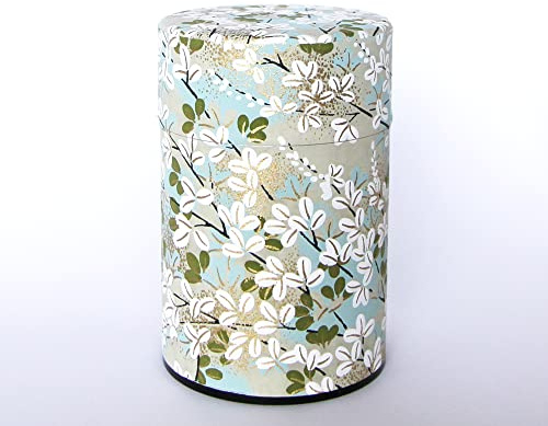 KIMIKURA Japanese Tea Canister [Natural tree] Small 100g Tea Capacity Airtight Tin -from JAPAN | Japanese Tea
