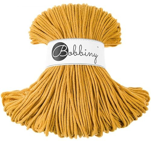 Bobbiny Junior 3 mm - Rope-Garn 100 m (Mustard)