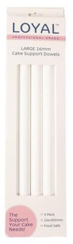LOYAL Large Cake Dowels Heavy Duty x 5, Weiß