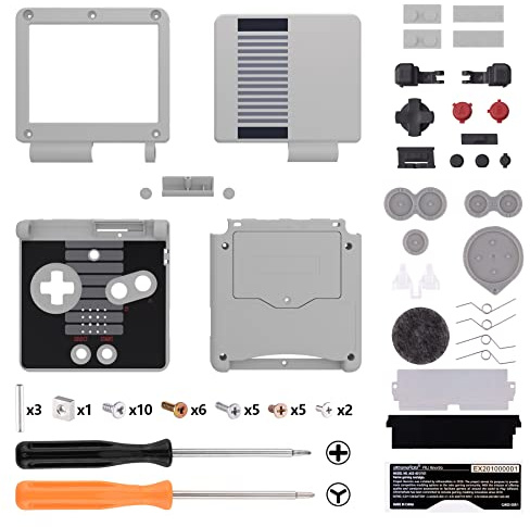 IPS Ready Upgraded eXtremeRate Classic NES Style Custom Replacement Housing Shell for Gameboy Advance SP GBA SP – Compatible with Both IPS & Standard LCD – Console & Screen NOT Included