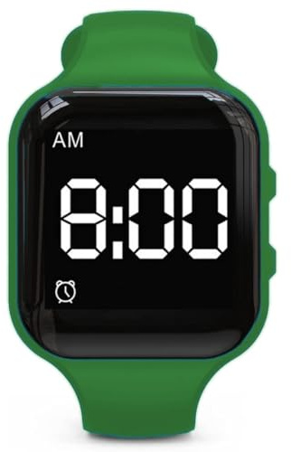 e-vibra Vibrating Alarm Watch Water Resistant Wake Up Wristband Silent Pill Reminder Watch - with Timer and 15 Daily Alarms