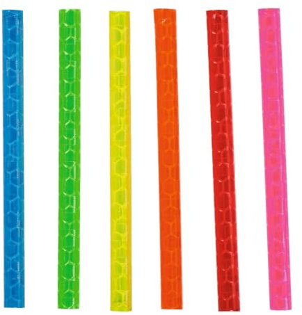 moses 12 Speichensticks in 6 leuchtenden Farben | Sicherheits-Reflektoren fürs Fahrrad | für Speichen mit Ø 1,8-2,2 mm