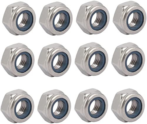 XYWHPGV 12 pezzi M10 x 1,25 mm passo metrico filettatura fine 304 dadi esagonali in acciaio inossidabile(780df 32ab3 ab55f 1f3b1 26c43 5df23