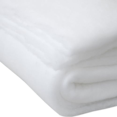 Volumenvlies Meterware 3m Länge 2cm Dicke 160cm Breite QUILT 200g/m² Polstervlies 20mm Höhe Waschbar Watte Polsterwatte Diolenwatte Vlieswatte Füllung Kissen Decke Sofa Polsterung