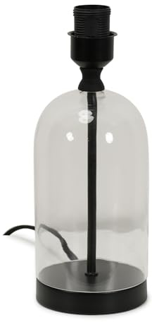 ValueLights | Black Glass Table Lamp Base | Table Lamps, Home Décor & Improvement Essential | Black