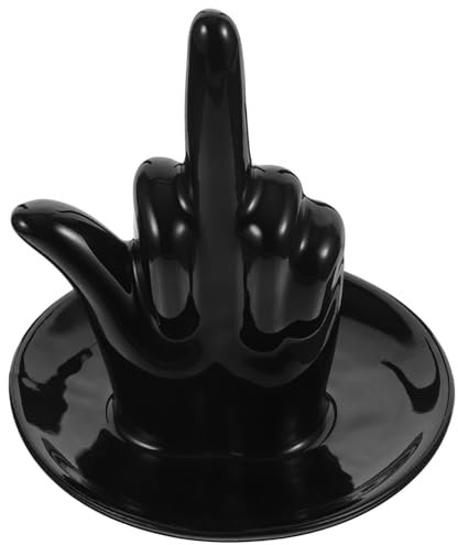Amosfun Piatto Espositivo Per Gioielli in Ceramica Piatto Unico Per Riporre Cianfrusaglie Modellato A Mano