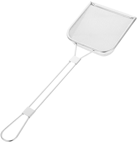 Alipis Stainless Steel Skimmer Spoon - Fine Mesh Strainer for Hot Pot and Cooking, Slotted Spoon Kitchen Utensil, 7.2 Inch