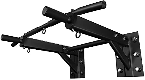 An der Wand montierte Klimmzug- und Dip-Station, robuste Klimmzugstange mit Multi-Grip- und Lagerrahmendesign, Krafttraining für den Innenbereich
