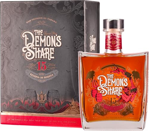 The Demon's Share Rum, 700ml, Note Agrumate, Fruttate e Speziate, Rum Scuro Artigianale di Panama, Invecchiato 15 Anni in Botti di ex Bourbon Americano, Idea Regalo, 43% Vol.