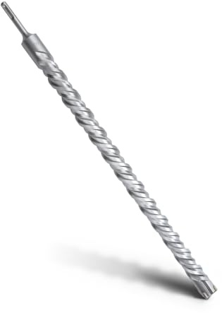 MOXPIFY SDS Plus Bohrer 38x600mm Betonbohrer Steinbohrer Hammerbohrer | 4 Hartmetall Schneiden, Doppelwendel, Naturstein, Steinbohrer lang