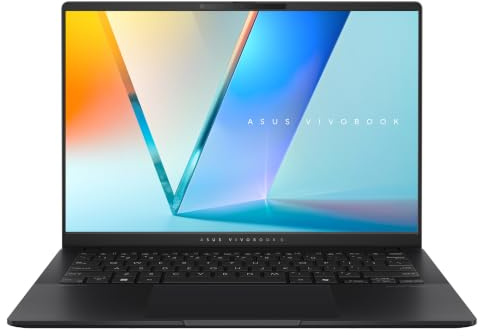 ASUS Vivobook S 14 AI-S5406-75W 14 Pouces WUXGA OLED 60Hz PC Portable (Processeur AMD Ryzen AI 9 365 5.0GHz, 32GB LPDDR5X, SSD 1TB, Radeon 880M Graphics) – Windows 11 Home, Clavier AZERTY Noir