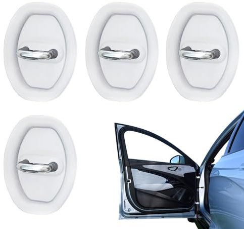 Acunny Tapa de pestillo de Cerradura de Puerta de Coche, Cubierta decorativa de la Cerradura de la Puerta del Coche,Sustituciones de Automóviles de Estilo Deportivo impermeables - Protector de