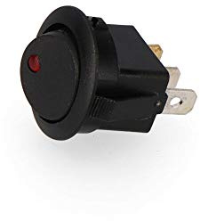 Wippschalter 6,5 A 250 V mit Kontrollleuchte. Ideal für die einfache Steuerung der Beleuchtung. Wird in einer sicheren Verpackung geliefert. Effizient und stilvoll in einem Stück