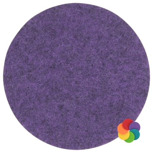 Filz Untersetzer & Platzset - Stärke: ca. 3mm - 100% Polyester - Made-in-Germany - Farbe/Größe: lila-meliert - HF056 35 cm