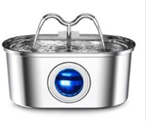 PQETBV Fuente para Gatos Acero Inoxidable, 3,2L Dispensador Agua Gatos Totalmente Automático, Bebedero Gatos Silenciosa con 3 Filtros, Apto para Gatos, Perros y Mascotas