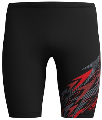 Speedo Medley Logo Jammer para Hombre, Negro, 34