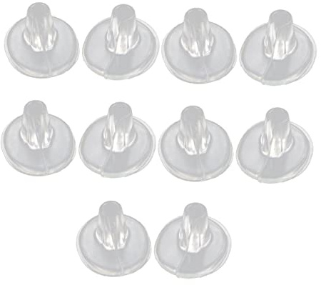 DINHEAROM 5 Paar Durchsichtige Gelkissen Zehenschützer für Zehensandalen Flexible Zehensteg Zehenschutzpolster zur Vermeidung von Hautreibung und Blasen