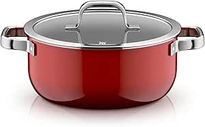 WMF Fusiontec Mineral Pro, Bratentopf, Deckel, 24 cm, langlebig, kratzfestes Material, Kochtopf Induktion, für alle Herdarten geeignet, Made in Germany, Passion Red, 0519525290