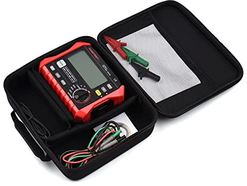 Aumotop HABOTEST HT5910 Tester per Interruttori di Dispersione del Misuratore di Resistenza Digitale per Elettricisti Tester LCD Multifunzione da 4,7 Pollici con Memorizzazione Dati e