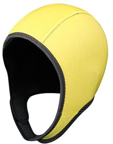 rongweiwang Dykmössa Vattentät Badmössa 3mm Neoprenhuva Med Hakrem Dykning Surfing Vattensporter Snorkling Kajakpaddling Segling Kanotpaddling Vattensporter, Gul, 3 mm