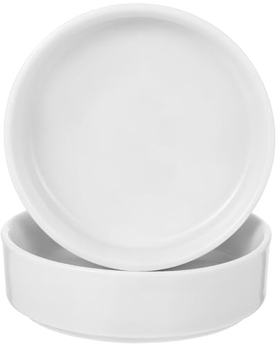 jojofuny Set 2 Pezzi di Piatti Sottovasi in Ceramica, Raccolta Acqua per Vasi da Interno ed Esterno, Materiale Ceramico con Design e Facilità di Pulizia