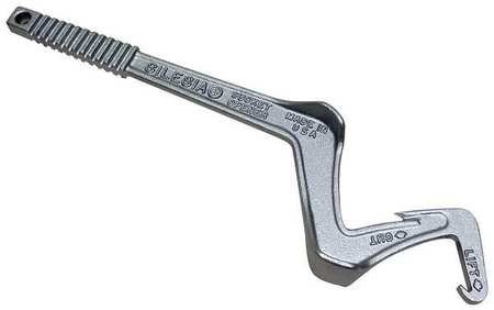 Pail Lid Opener, Silver, Aluminum, 21 In.