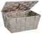 Wenko Cesta para el baño Adria con Tapa Taupe - Cesta para el baño con Tapa, Polipropileno, 19 x 10 x 14 cm, Taupe