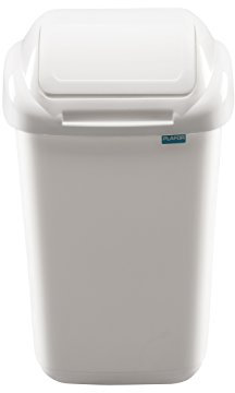 Plafor estándar Cubo de Basura, 50 L, Color Blanco