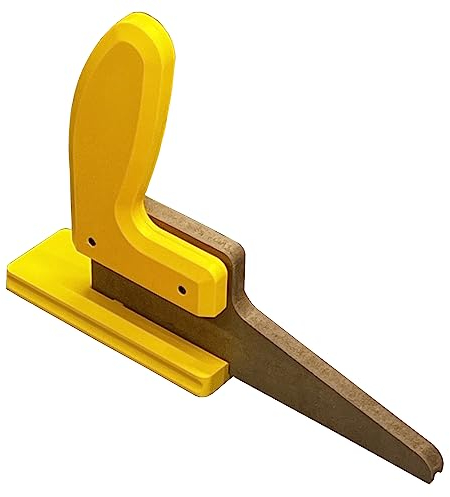 Magswitch SavR Push Block for Table Saw and Router Table, Safe Design with Magnetic Fence Mount, Replaceable MDF Base