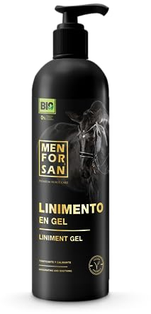 MENFORSAN Gel Liniment for Horses, 500ml | Lenisce e stimola i muscoli | Vegan friendly, 100% naturale | PREMIUM HORSE CARE