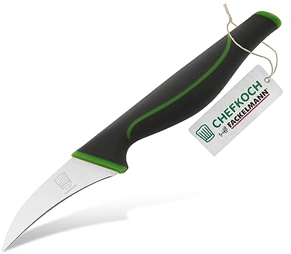 FACKELMANN CHEFKOCH Schälmesser Premium – Zum Schälen von Obst & Gemüse – Kleines Messer mit scharfer Klinge – Präzision & Komfort in einem eleganten Design