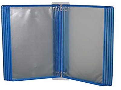 Wanddokumenten-Organizer, an der Wand montierter Dokumentenhalter, Klappaktenhalter, an der Wand montiertes magnetisches Display (PVC + Metall) 35,5 * 24,5 * 8 cm