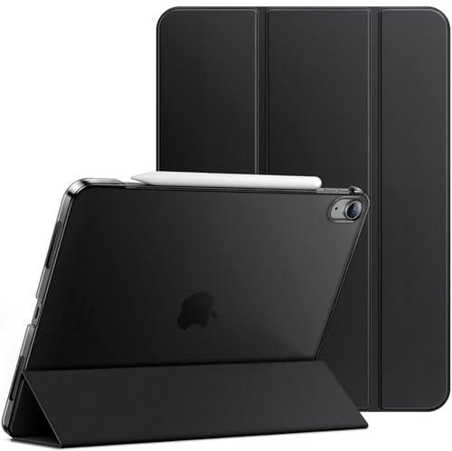 JETech Fodral för iPad Air 13-Tum M4/M3/M2 (2026/2025/2024), Smal Stå Hårt Ryggskal Smart Case med Automatisk Väckning/Sömn (Svart)