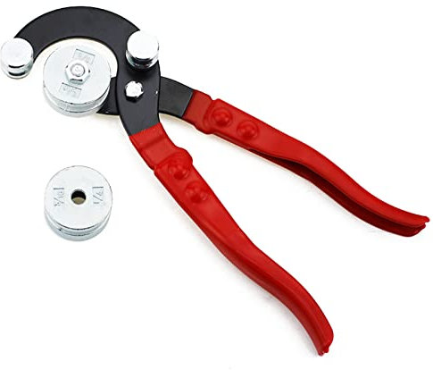 Rohrbieger mit Griff, Rohrbieger, 4-in-1-Bieger, für 1/4 Zoll, 5/16 Zoll, 3/8 Zoll, 3/16 Zoll Rohrbogen