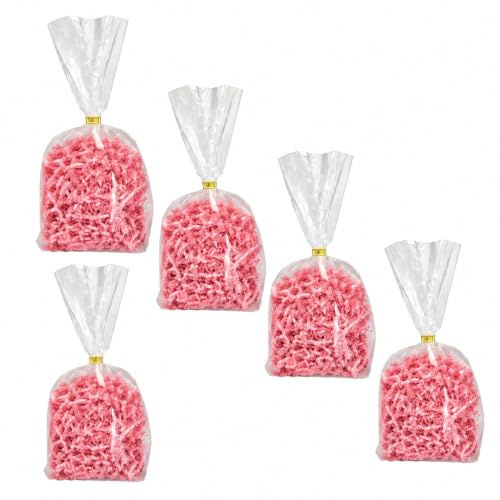5 x Füllmaterial rosa - 30 g pro Packung - Geschenkverpackung - Deko - Papier für Geschenkkorb - Präsentkörbe -