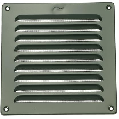 PATIKIL 8X8 Pulgadas Cubierta de Ventilación de Rejilla de Aire Verde | de Aluminio, Rejilla de Ventilación de Pantalla Hvac, para Hogar Cocina Chimenea Baño Pared Techo