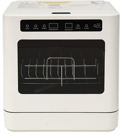 Lavastoviglie da tavolo per cucina, dispositivo compatto con 6 – 8 coperte, 4 programmi e funzione UV, conservazione della freschezza 72 ore e asciugatura ad aria calda, lavastoviglie da tavolo a