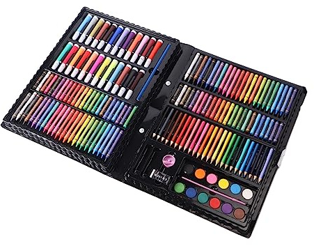 Zerodis Pittore di Bambini Pittore 145 Pezzi con Scatola di Stoccaggio, Materiale Educativo Sicuro per Acqua