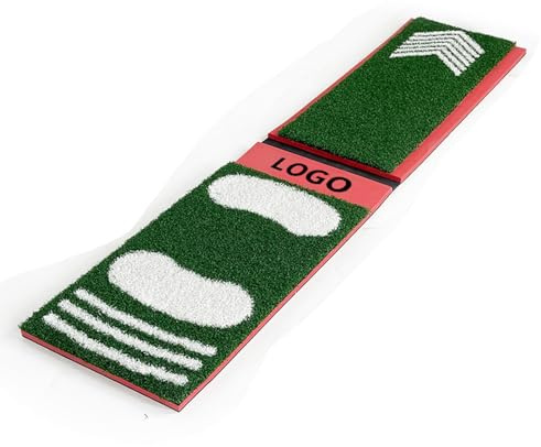 Baseball Softball Pitching Mat with Rubber Pitching Mound, Non-Slip Training Mat for Indoor Outdoor Batting Practice, Portable Pitcher Trainer(Rot)