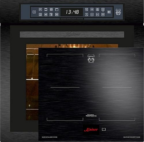 KAISER Kit de four encastrable autonome 86 l, 60 cm, avec plaque à induction, zone libre avec 2 zones à induction, écran TFT EH 6306 N RS+KCT 6140 FI