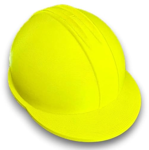Abdeckkappe für Anhängerkupplung Bauarbeiterhelm - Abdeckung Kappe Schutzkappe Kugelkopf Bauhelm Bauarbeiter Helm - Handwerkerhelm Schutzhelm lustig, Kunststoff, Custom Schinner 3D-Druck (gelb)