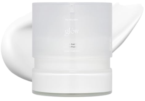 glow aloe barrier support moisturizer,face moisturizer, korean skin care, soothing & hydrating, fortified with ceramide np and niacinamide, enriched with aloe vera leaf water, 1.69 fl oz