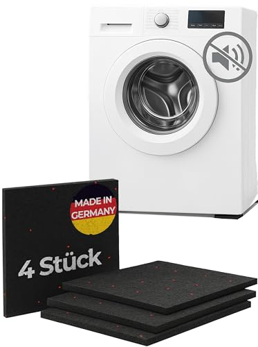 Antivibrationsmatte Waschmaschine I Vibrationsmatte 3D Drucker I Anti Vibration Waschmaschinenunterlage I Schwingungsdämpfer I Dämmmatte Waschmaschine I Waschmaschienenuntermatte I 4 Stück 3mm