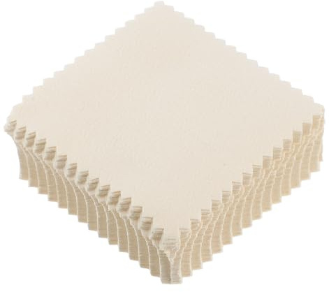 Paño de Limpieza de Plata 50 Piezas de Tela de Color Claro para Joyas | Absorbe Grasa y Retiene Suciedad, Acabado Profesional sin Manchas, para Monedas y Objetos Finos Color Aleatorio