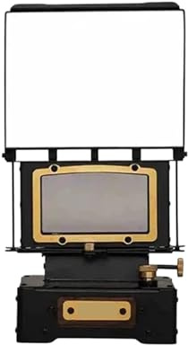 POAHNCU Chauffage au kérosène portatif, Voir Réchaud Haute Transparence S Rétro Thé Cuisson Camping Maison Petit Chauffa Lampes À Pétrole, pour la randonnée sur Le Patio à la Maison(Black with Bag)