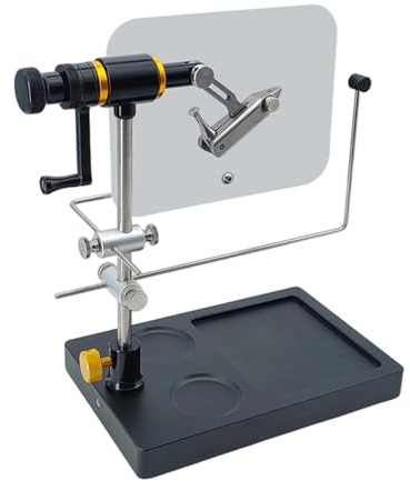 Haodream Stazione per Legare Mosche Resistenza Strumenti per Legare con Base Regolabile Panche per Attrezzi per Legare Mosche Morsa Esche per Strumenti Strumenti per Esche